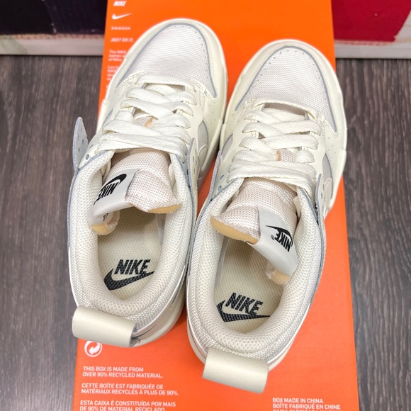 2022 W Nike Dunk Low Disrupt Coconut Milk / Sail / White SAMPLE SB CK6654 105 - Picture 5 of 8